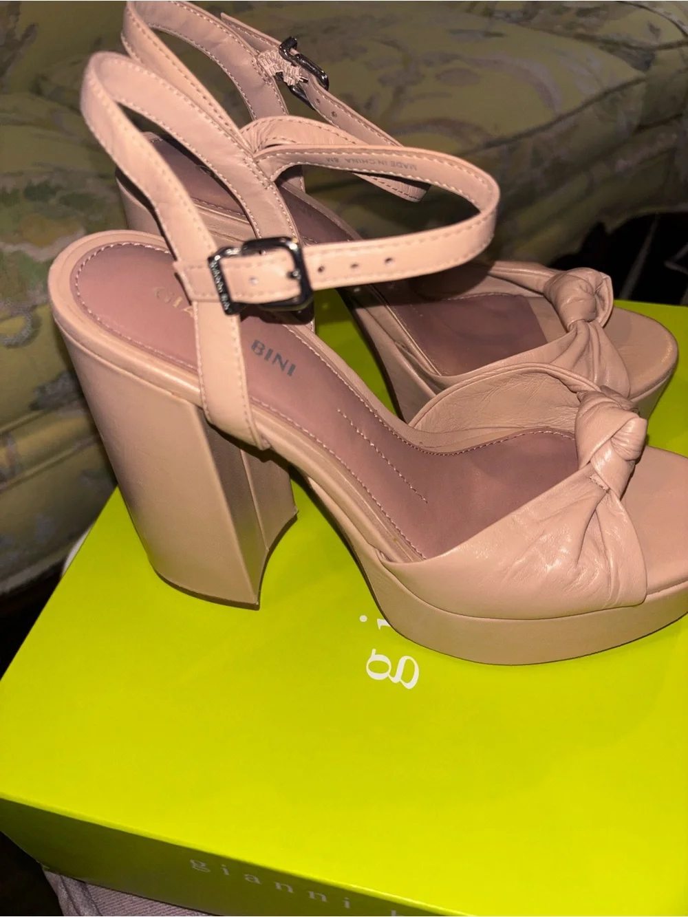 Gianni Bini Nude Platform Pumps